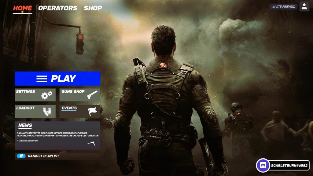 Realistic fps game UI