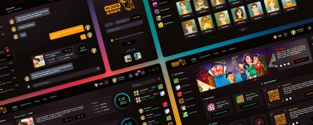 Gaming Platform UI/UX Design